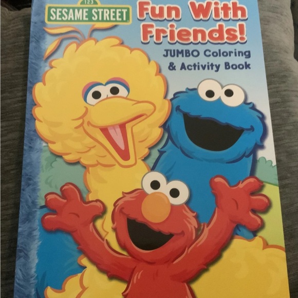 Sesame Street Jumbo Coloring & Activity Book Set Of 3 - New* - Picture 4 of 10